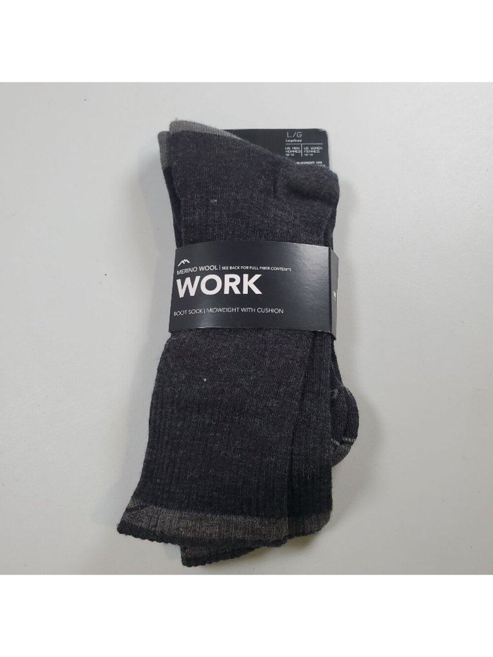 Darn Tough Work Merino Wool Midweight Cushion Boot Socks Men Size Large New